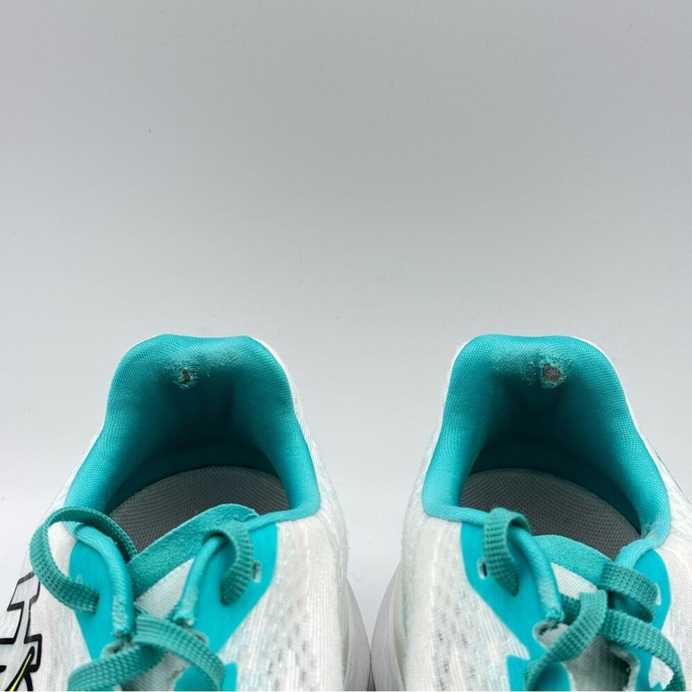 Hoka One One Mach X White Blue Glass Road-Running Sneakers Men’s Size 11.5 - Picture 9 of 9